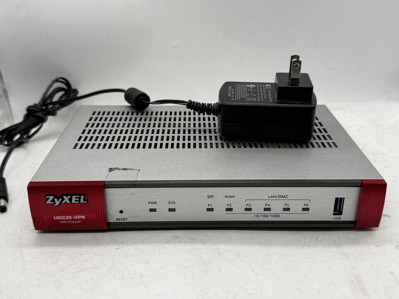 Zyxel USG20-VPN VPN Firewall W/AC-ADAPTER (TESTED/RESET)