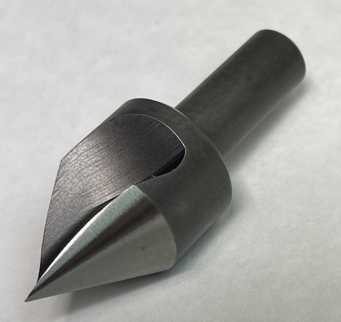 KEO HS 1-CL-60 1 FLUTE 2-3/4" OAL 60° HIGH SPEED STEEL COUNTERSINK (26MY139)
