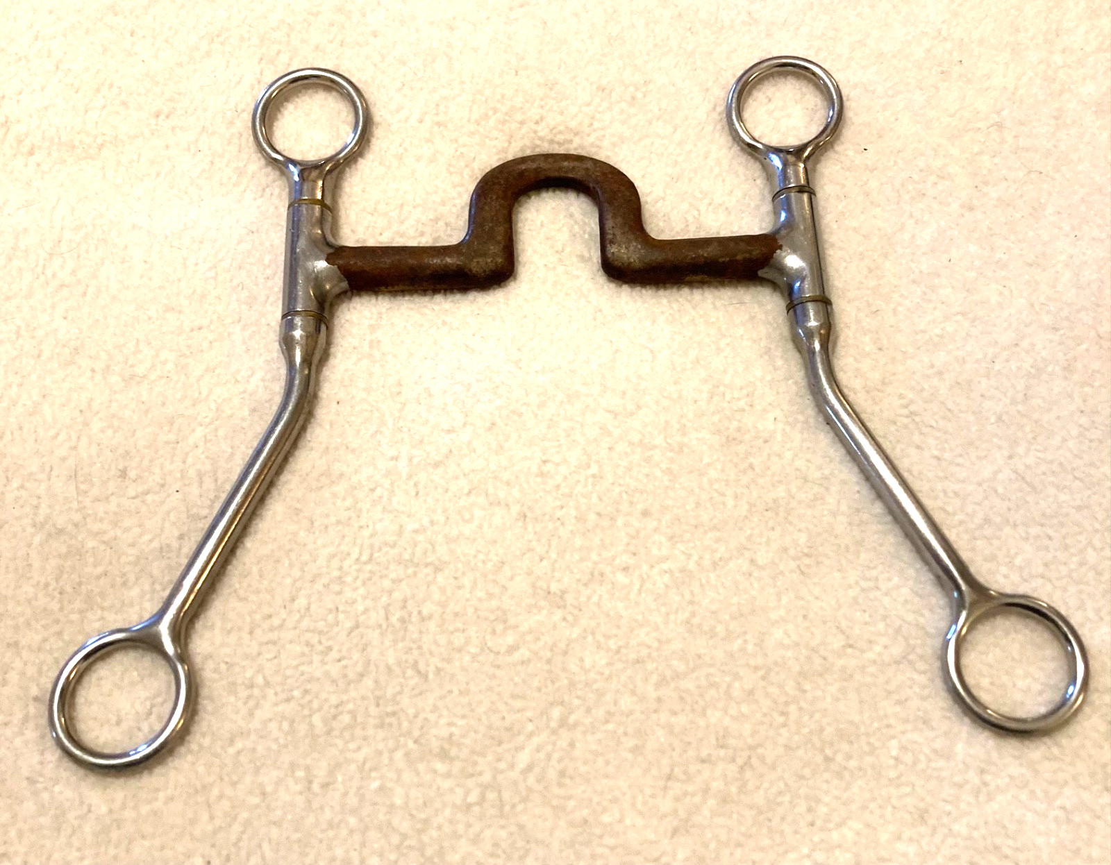 Reinsman 546 Sweet Iron Spoon Port California Pleasure Swivel Shank Curb Bit- 5"