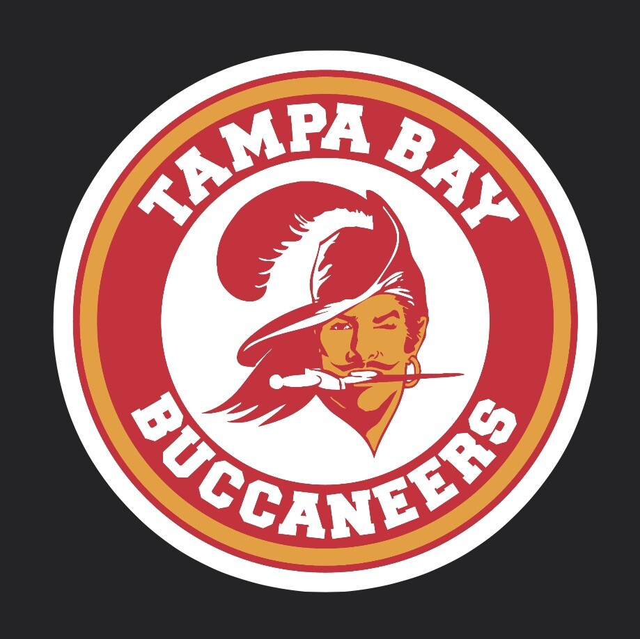 TAMPA BAY BUCCANEERS   Logo Sticker  Bat Stickers Car  NFL Football Decal