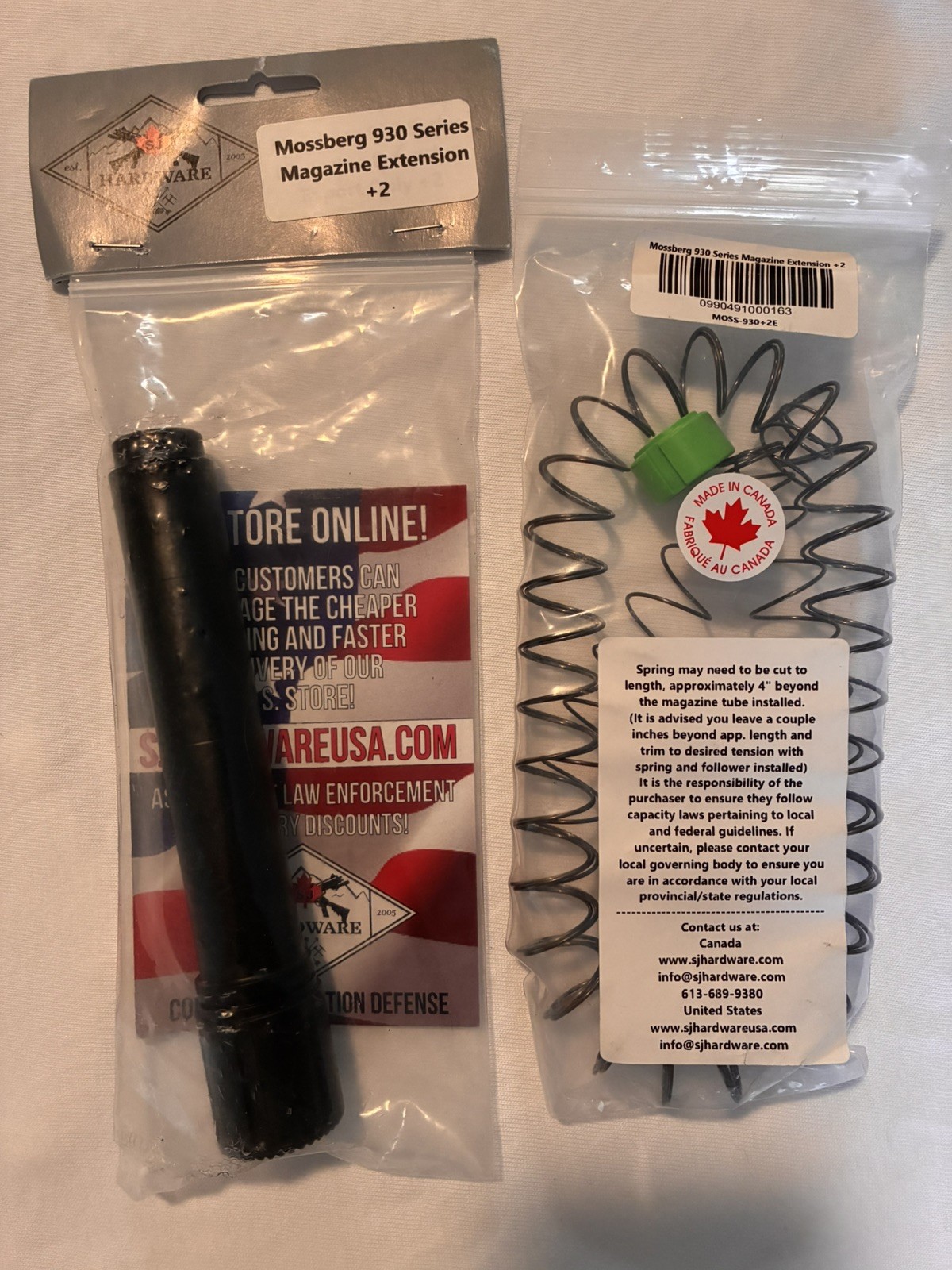 SJ HARDWARE Mossberg 930 940 990 +2 Extension
