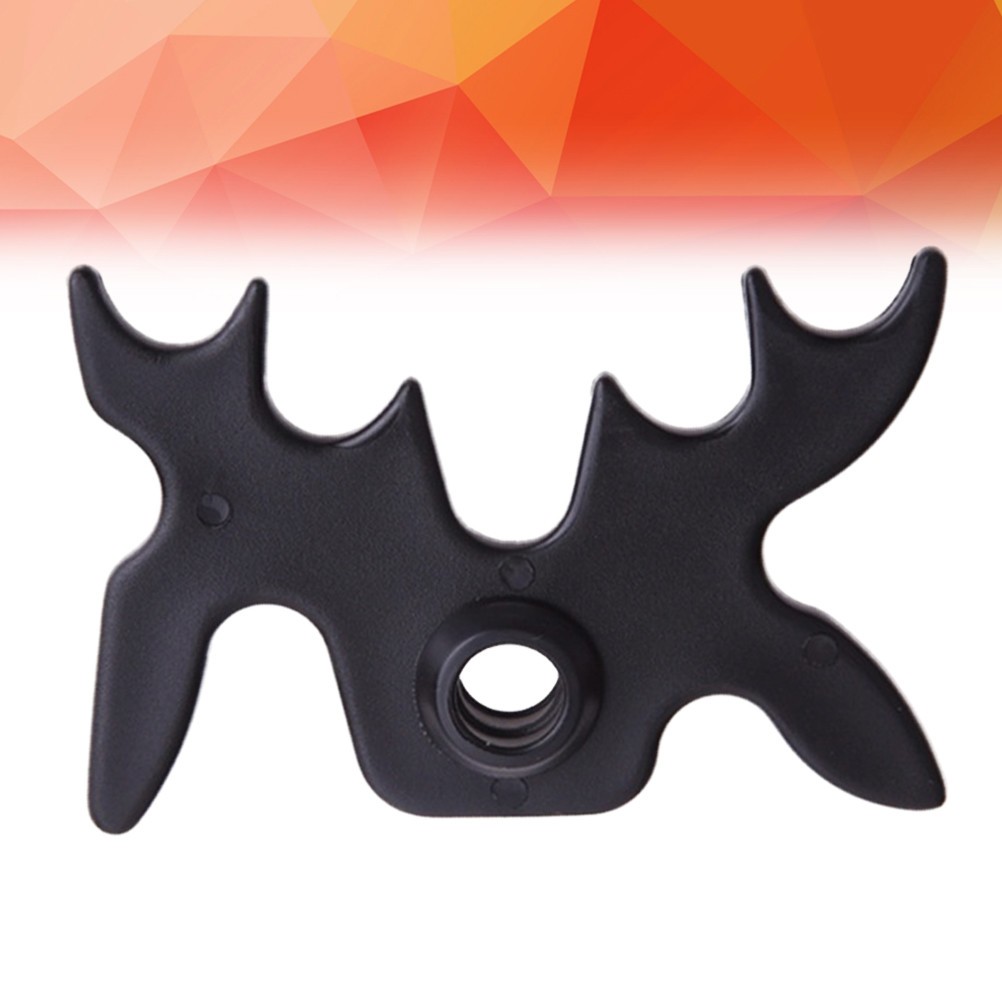 Reusable Pool Cue Rack with Antler Design Black Durable Pool Table Accessories