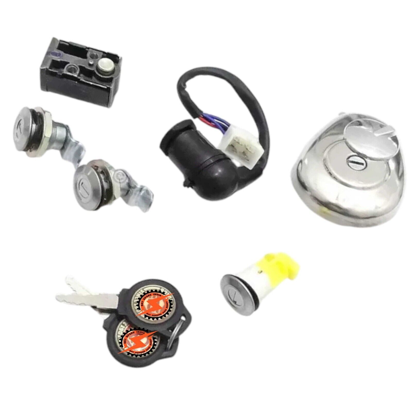 Complete Lock Set Of 6 Compatible With Royal Enfield Classic 500Cc UCE