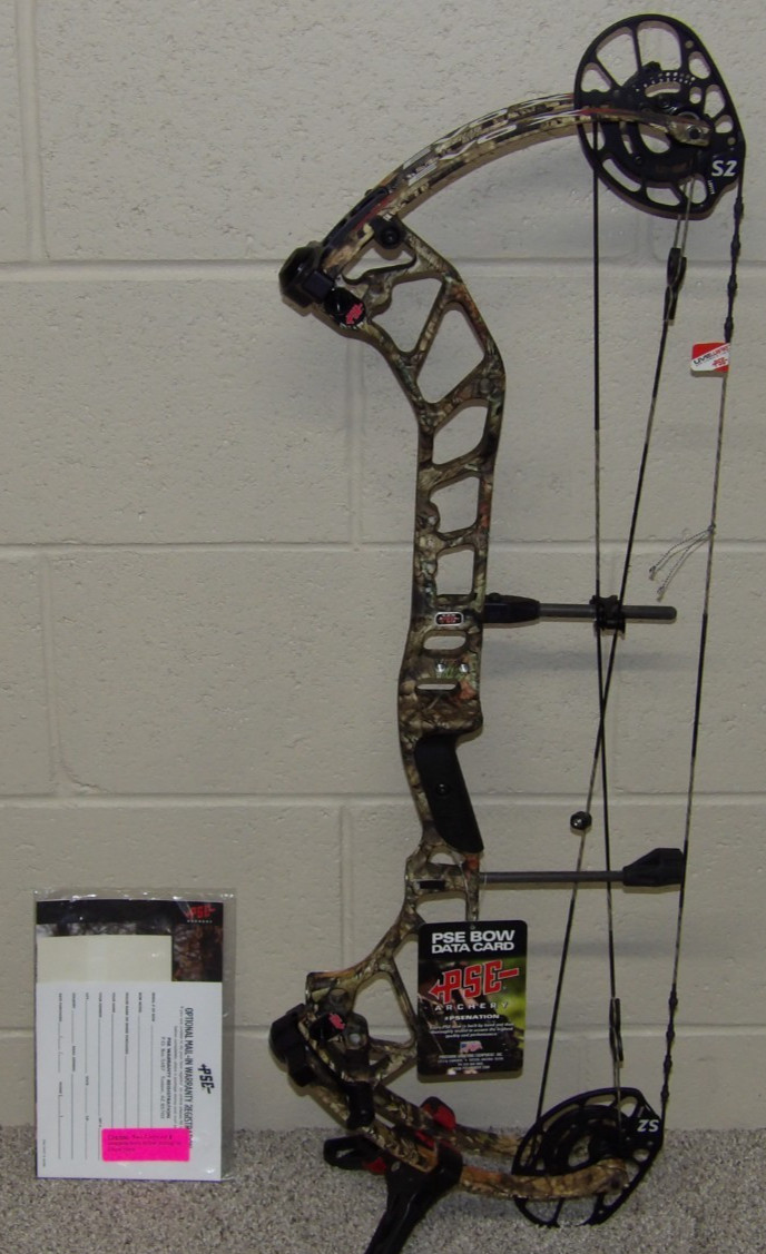 NEW PSE EVO XF 30 Bow - Camo, 25" to 29" - 60 to 70 Pound Draw- XF30