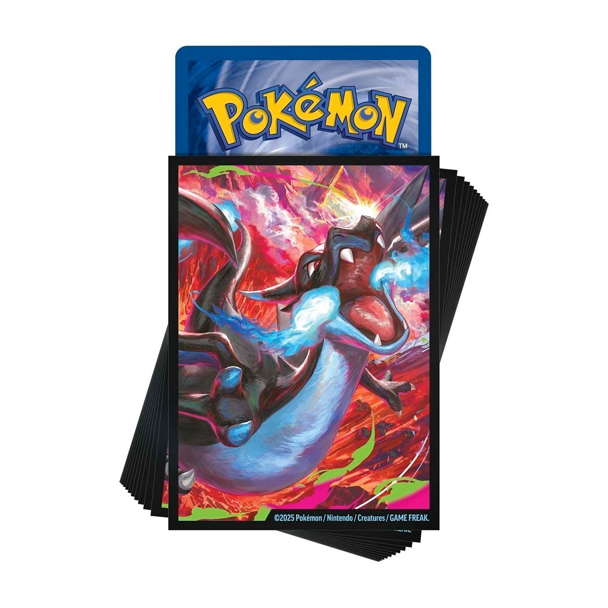 65 Card Sleeves - Mega Charizard X EX UPC Ultra Premium Collection Pokemon Game