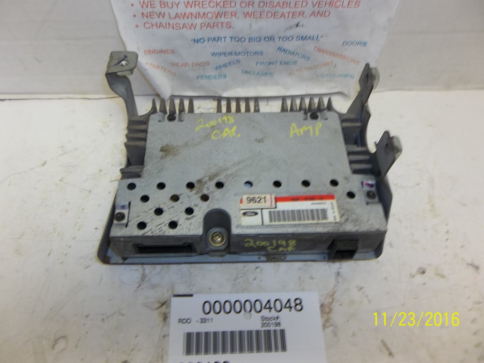 95 96 97 98 99 00 FORD CONTOUR RADIO AMPLIFIER 95BP-18T806-AA OEM