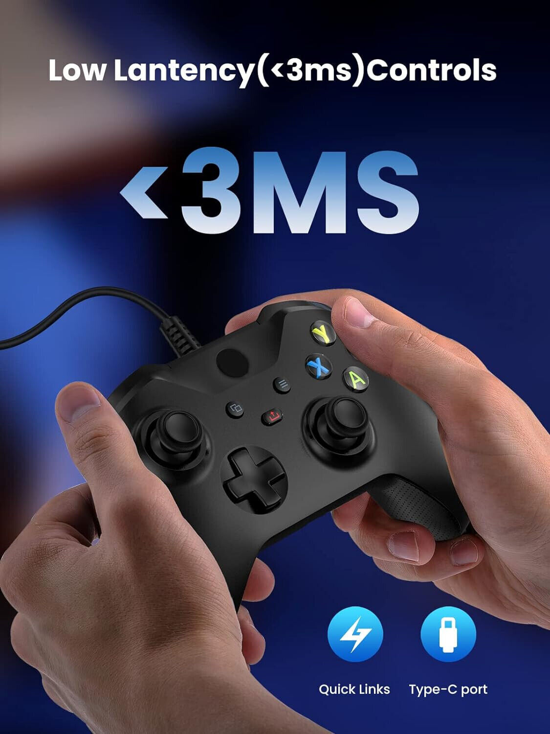Wired USB-C Controller Gamepad for iPad pro air mini Apple Arcade & Cloud Gaming