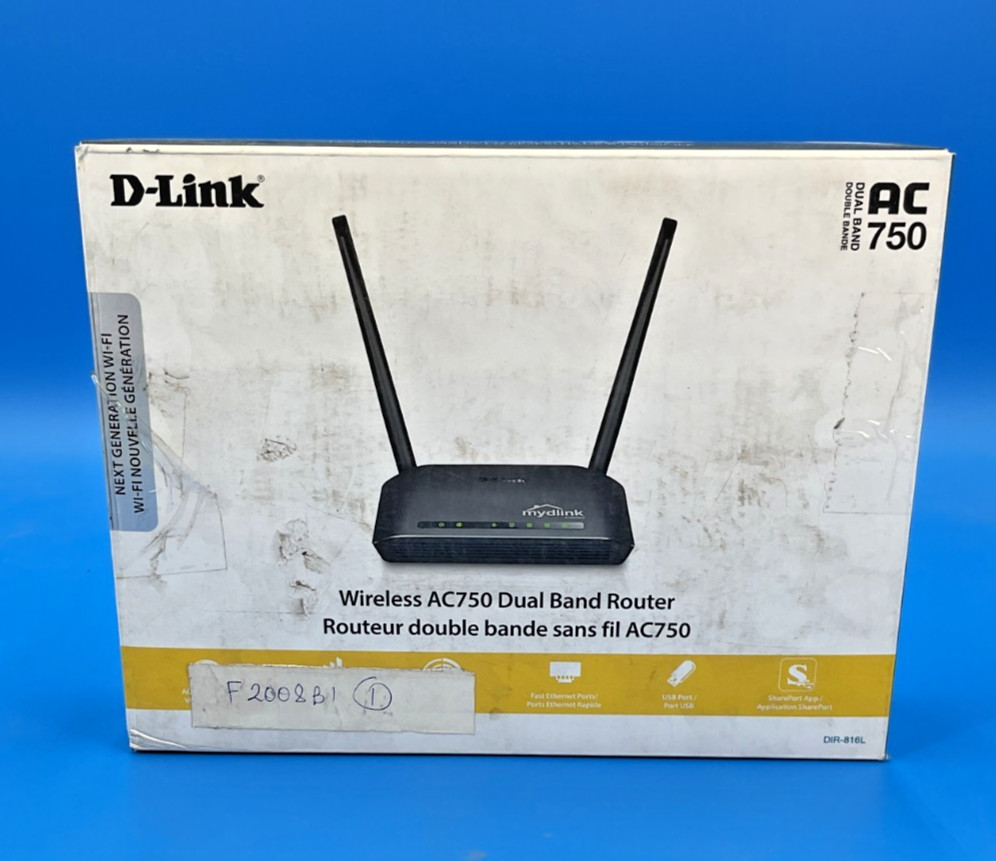 D-Link AC750 802.11ac Wireless LAN Router DIR-816L ✅ ❤️️ ✅ ❤️ OPEN BOX!