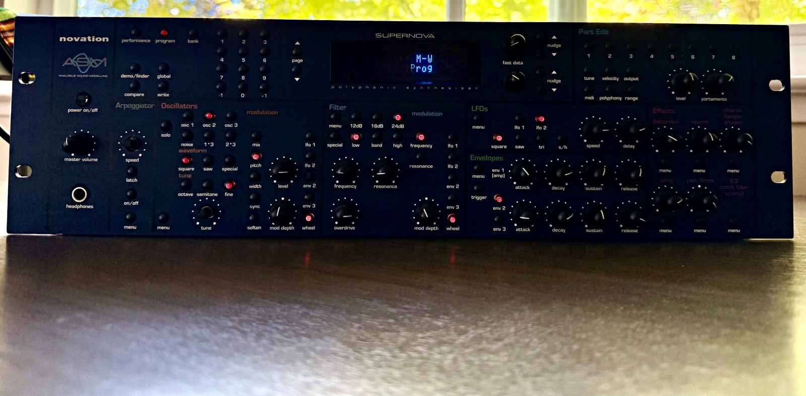 Novation Supernova Rackmount Synth Module w/ Arpeggiator, MIDI DIN, TRS