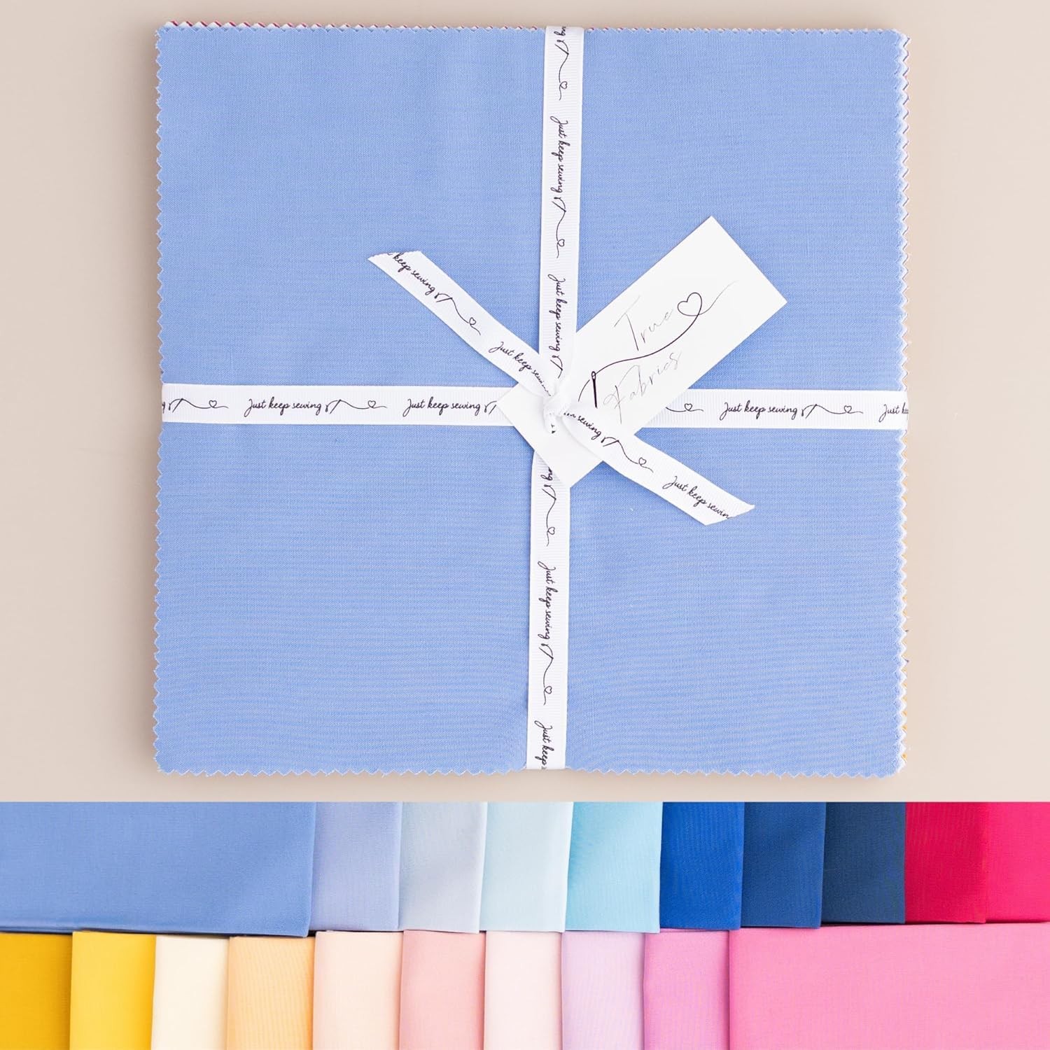 True Fabrics 10" Squares Layer Cake Precut Fabric Kit - Sunny Days (42 pcs)