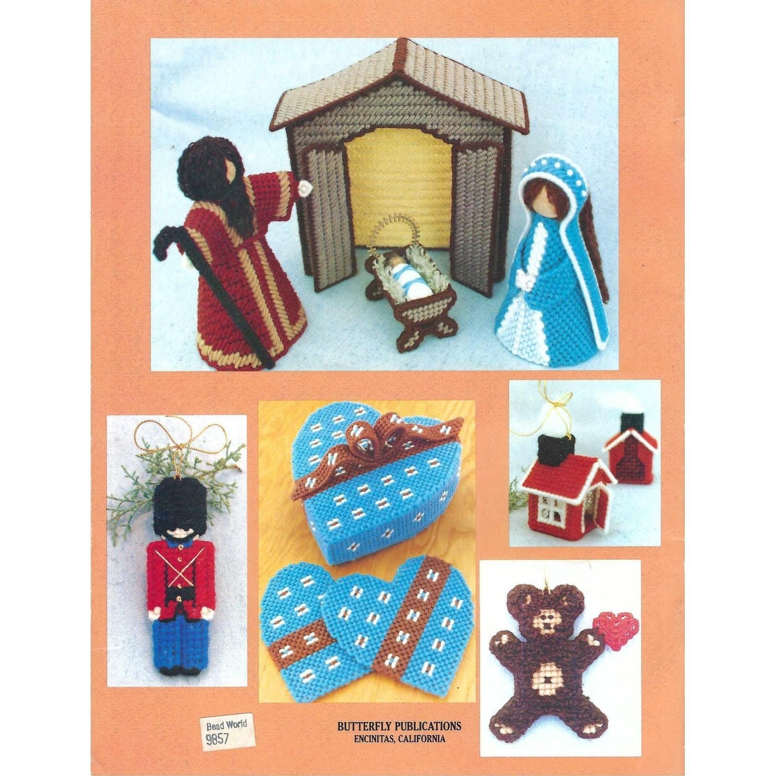 Projects Galore Plastic Canvas Pattern Book Butterfly Publications