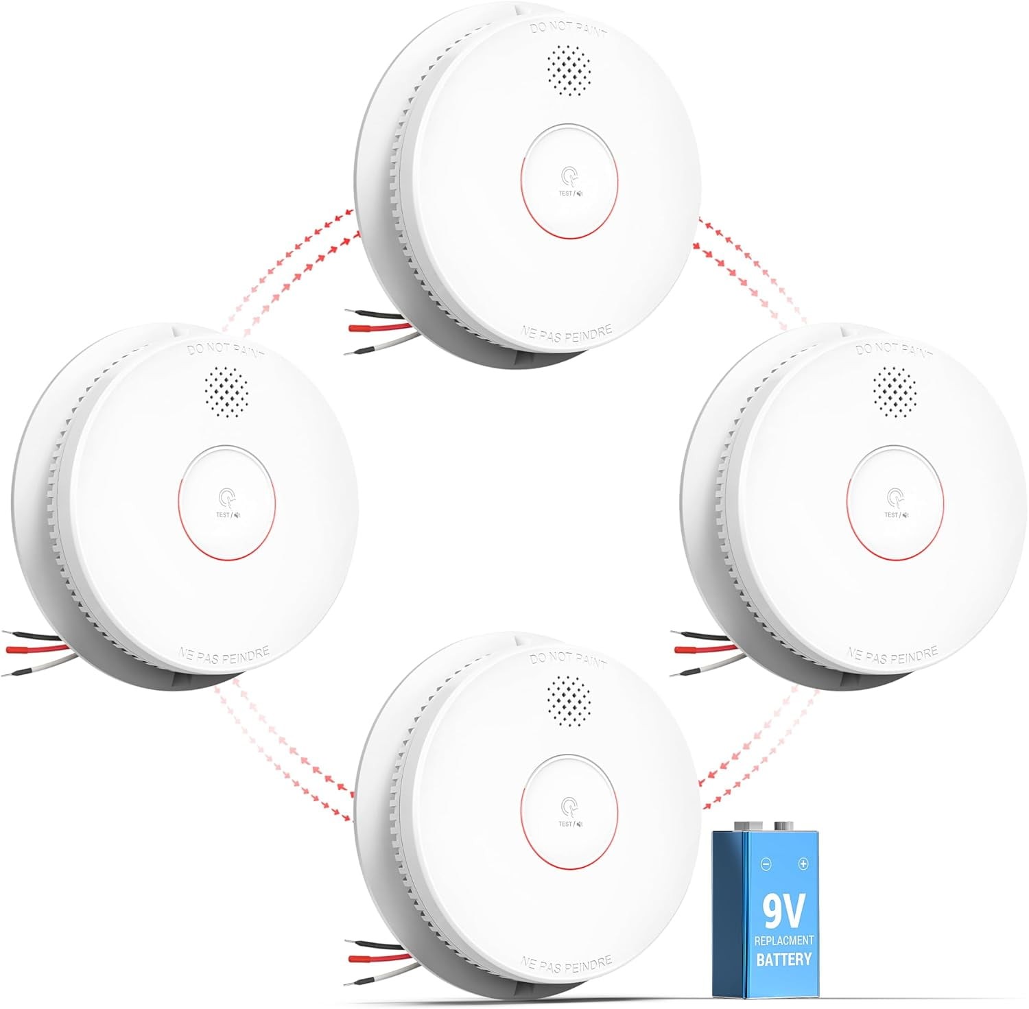 SITERWELL Electronics GS562A Hardwired Interconnected Photoelectric Smoke