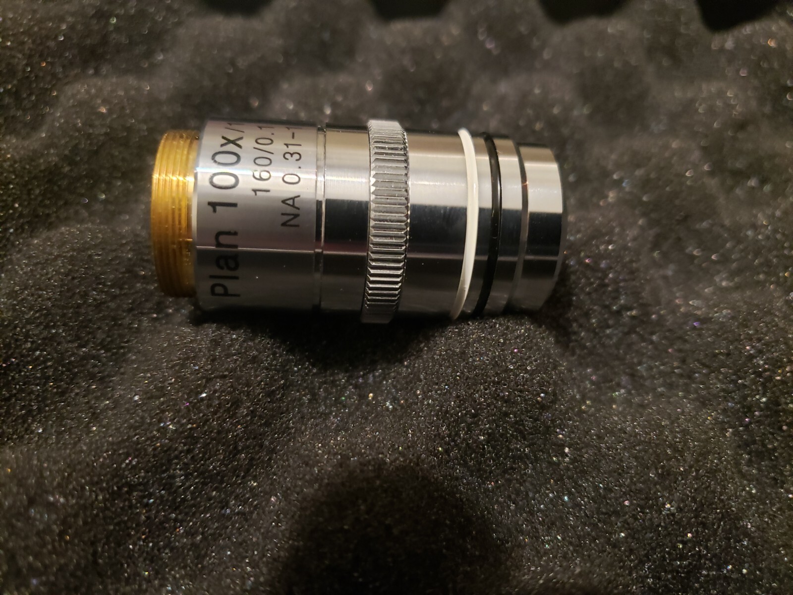 AmScope PA100X-IRIS 100X (Oil) Darkfield Microscope Plan Objective w/ Iris