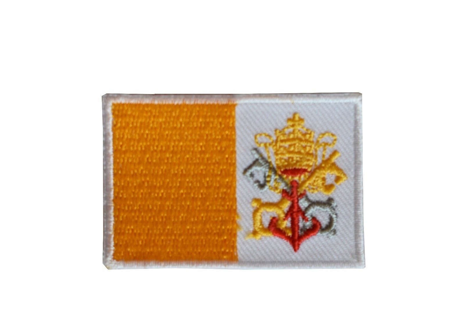 #5129 Vatican City Flag Embroidery Iron On Patch-Small 1 7/8"