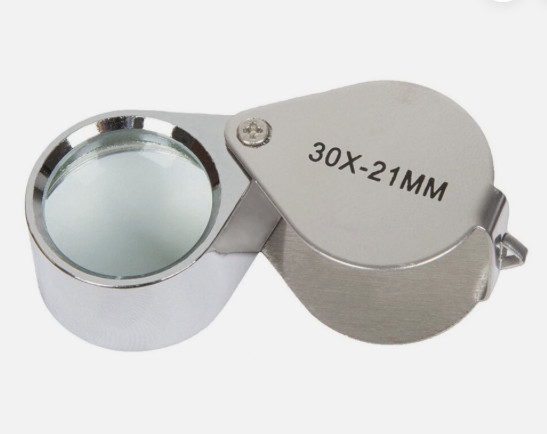 30x21mm Jeweler's Glass Magnifying Loupe-Eye Magnifier for Jewelry, Coin 🔥