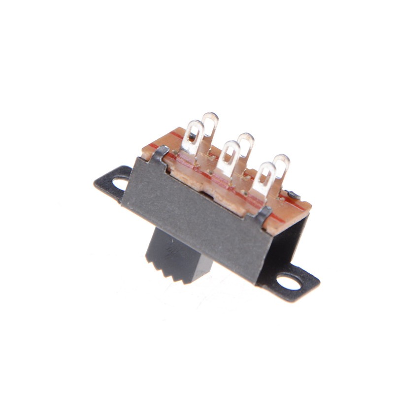 10 Pcs 2 Position DPDT 2P2T Panel Mount Vertical Slide Switch 6 Pin 0.5A -y-
