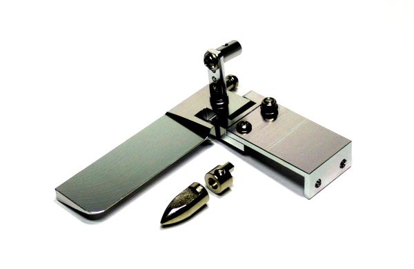 RC Model Ship 75mm Silver Aluminium Cooling R/C Hobby Boat Rudder HR300