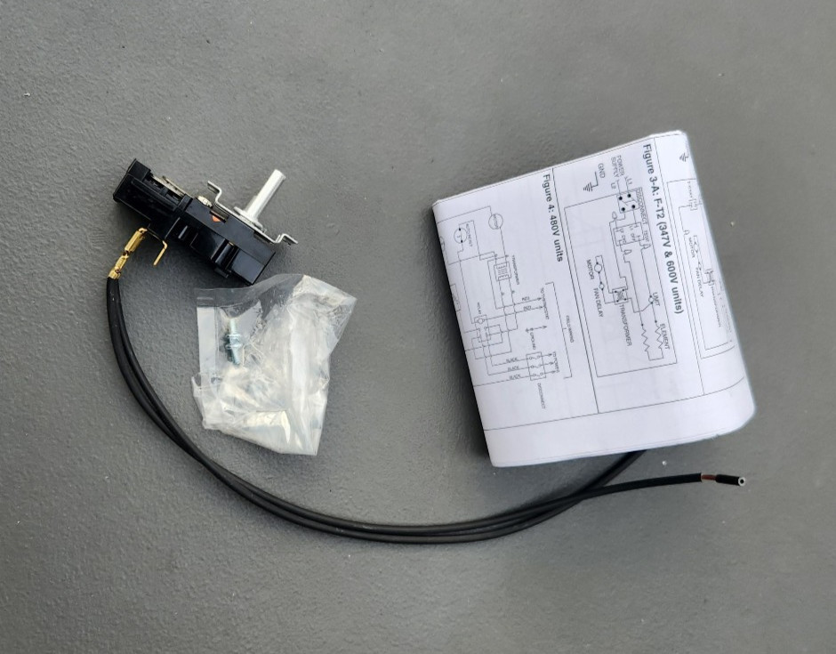 Marley Berko QFF-T1 Single Pole Thermostat 25A for Mounting Integral on Heater