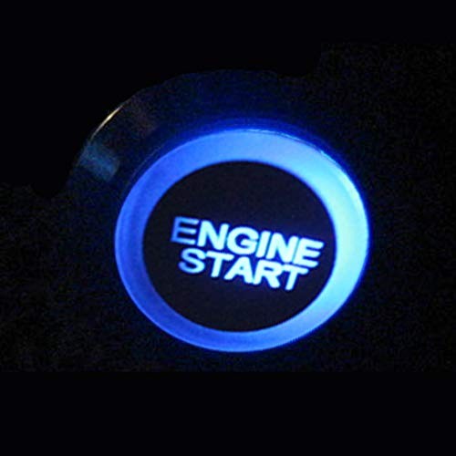 Black Shell 12V Momentary Car Vehicle LED Light Push Button Stainless Blue