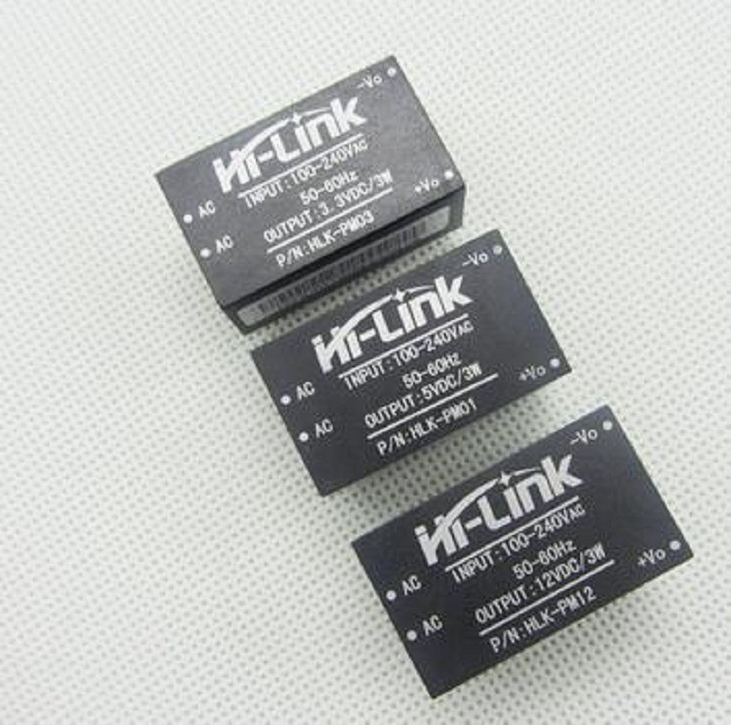 3pcs HLK-PM01 HLK-PM03 HLK-PM12 AC-DC 220V to 12/5/3.3V Step Down Buck Household