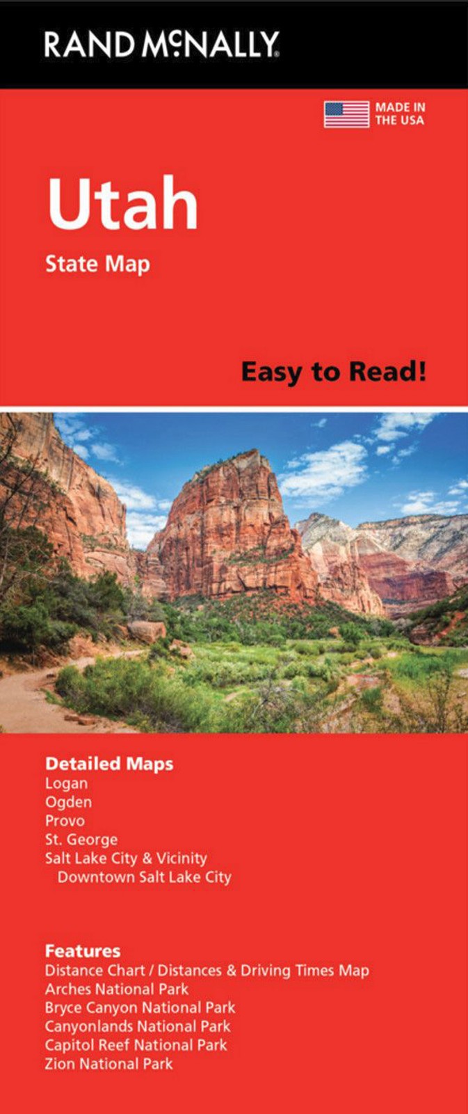 Rand McNally State Map: Utah From 2021