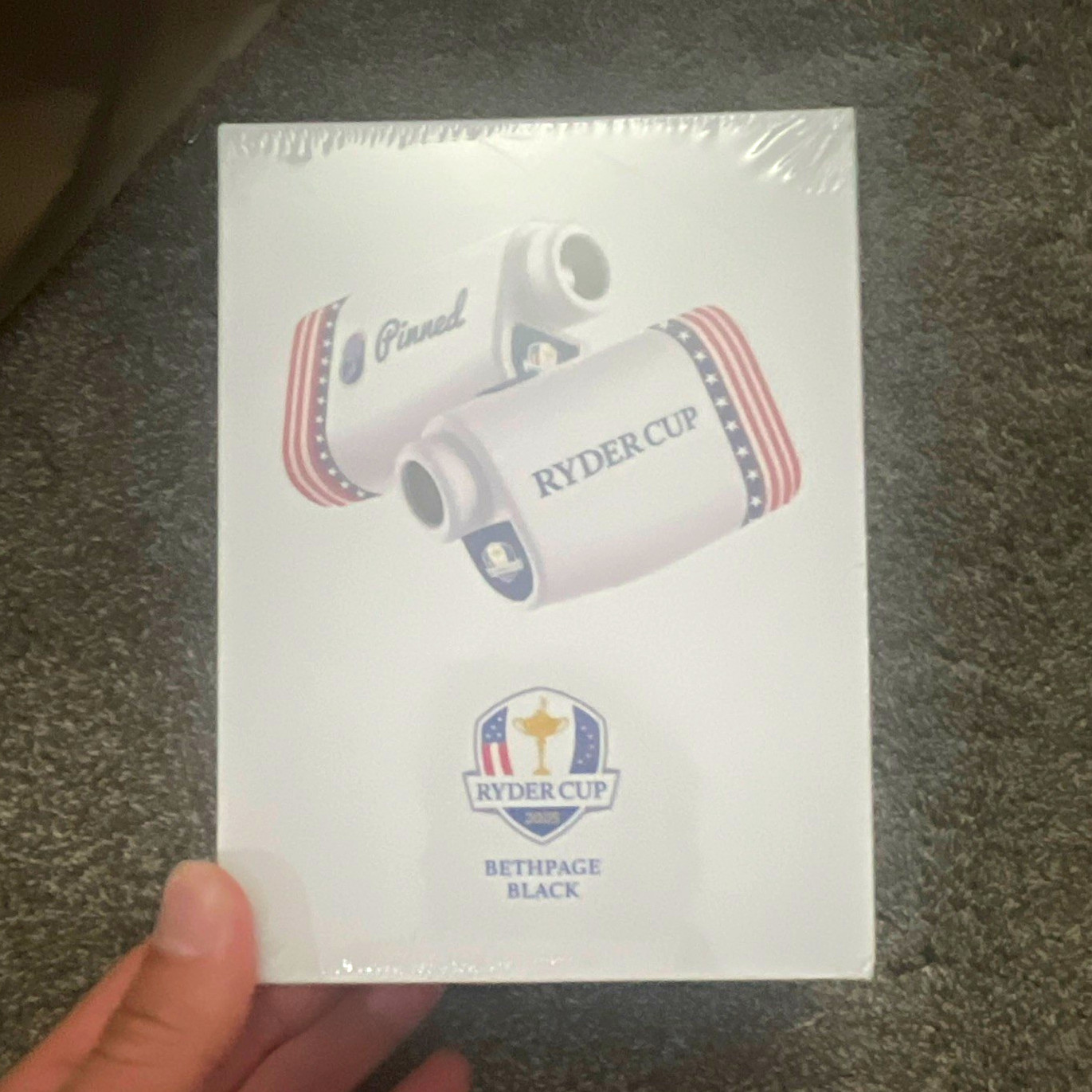 Pinned Ryder Cup Bethpage Black Rangefinder White Slope, Magnet, USB-C