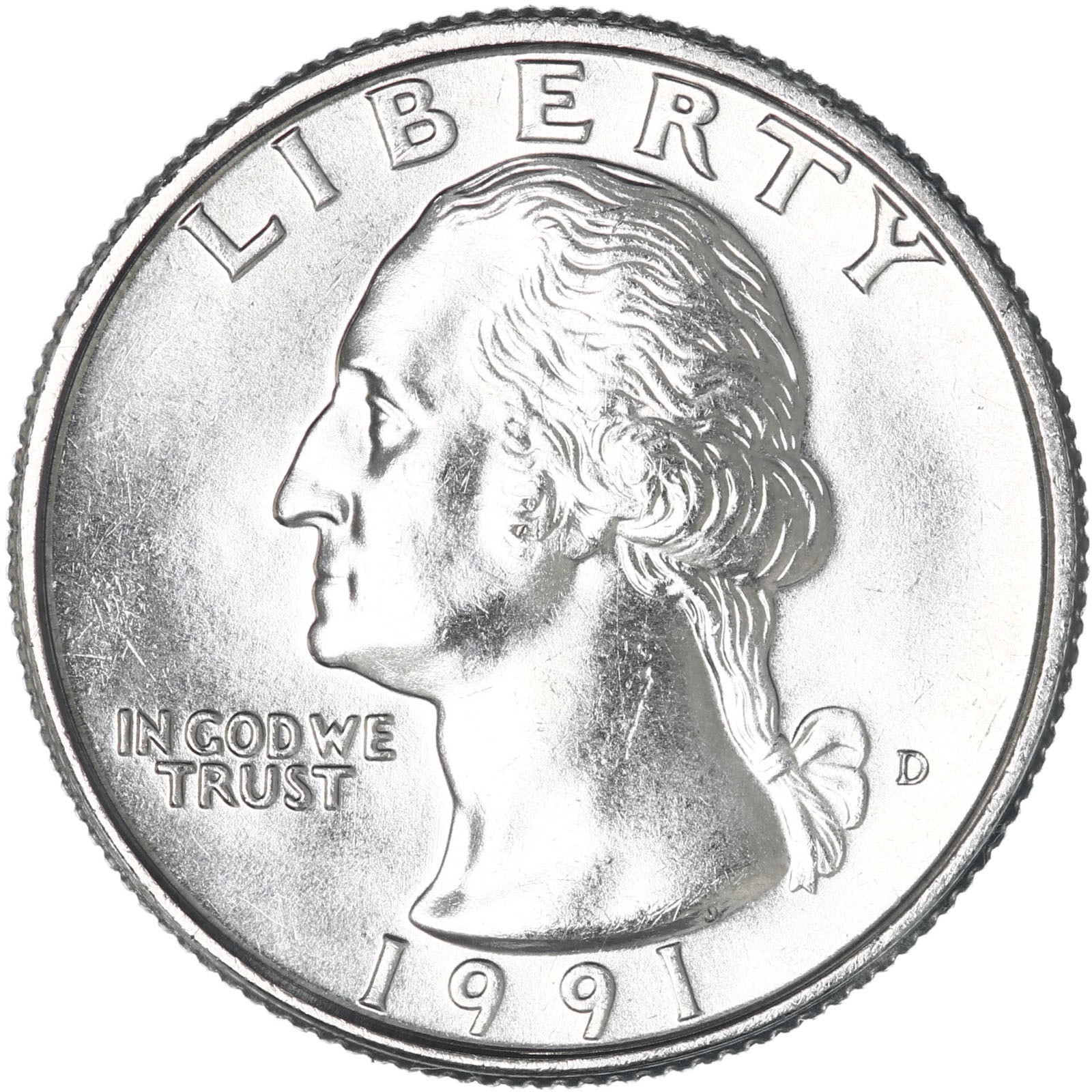 1991 D Washington Quarter Choice BU US Coin