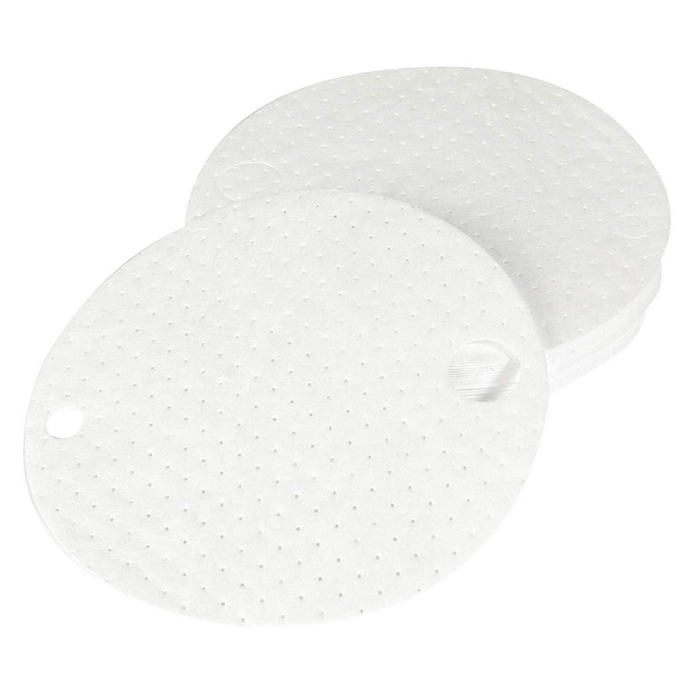 CONDOR 35ZR03 Drum Top Pad,Oil-Based Liquid,White,PK25 35ZR03