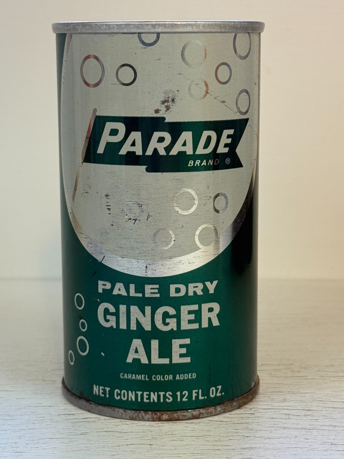 RARE 60's Parade Ginger Ale Soda Can