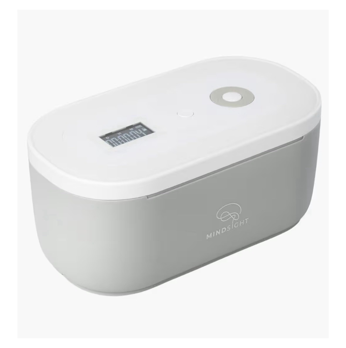 Mindsight Timed Lock Box | Unplug from Phones, Video Standard, Glacier Gray