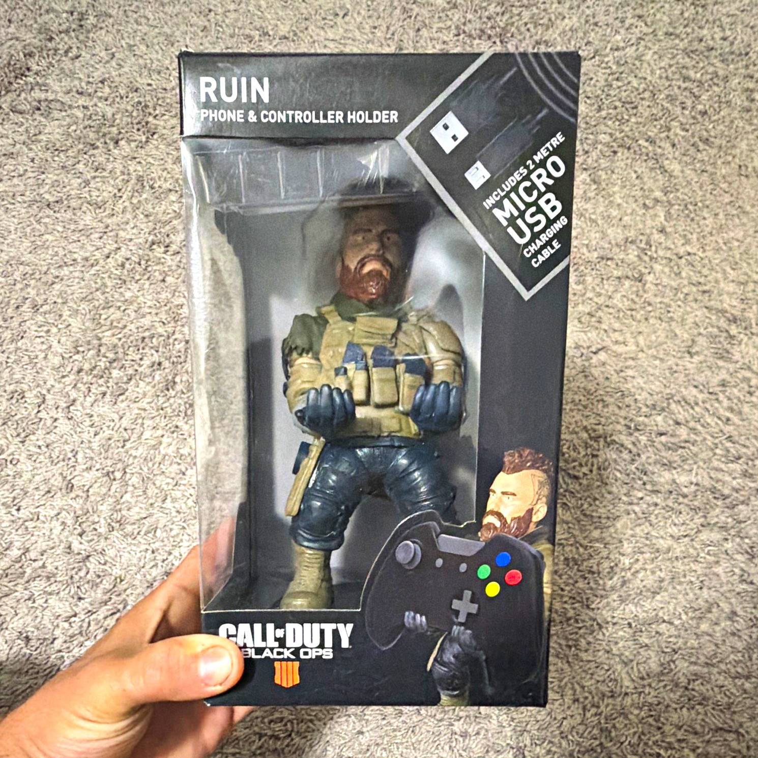 Call of Duty Ruin Phone & Controller Holder Stand w/ Micro USB Charging Cable
