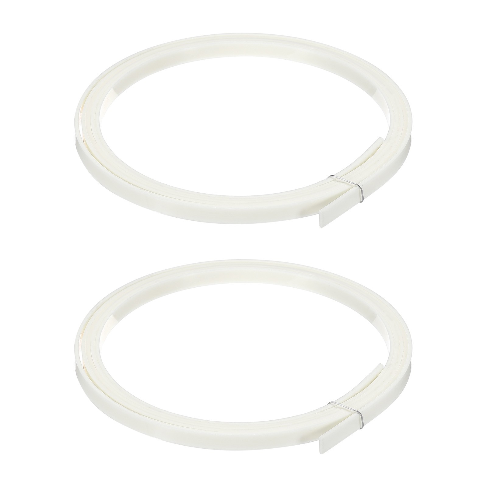 Plastic Binding Purfling Strip 1650x7x1.5mm for Guitar White 2 Pack