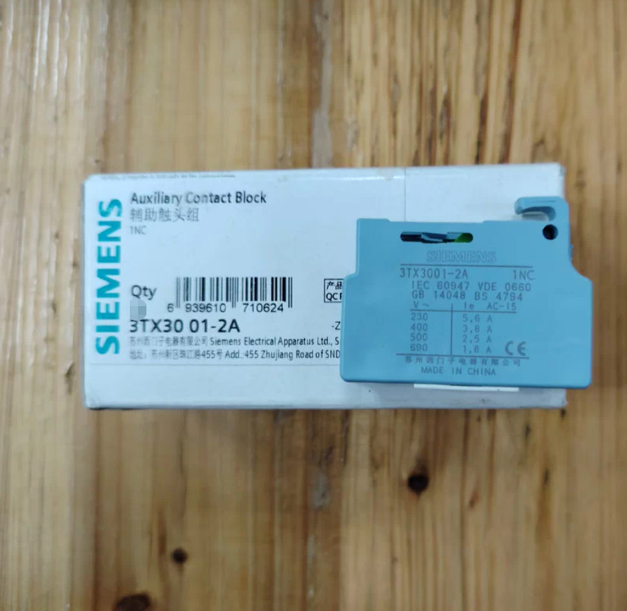1PC NEW SIEMENS Auxiliary contact 3TX3001-2A 3TX30 01-2A 1NO #LL