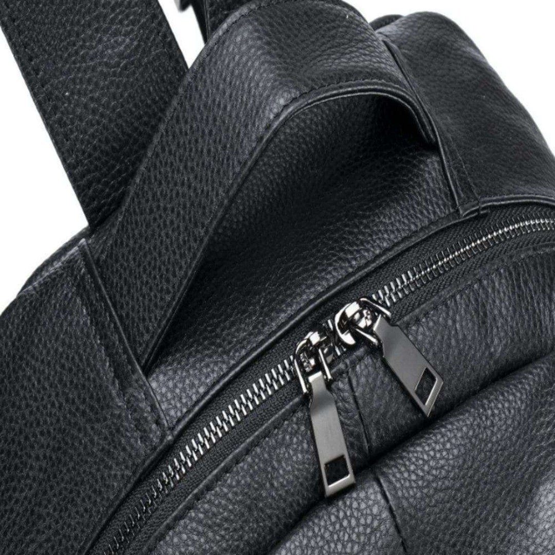 Leather men's backpack large capacity commuting From Japan