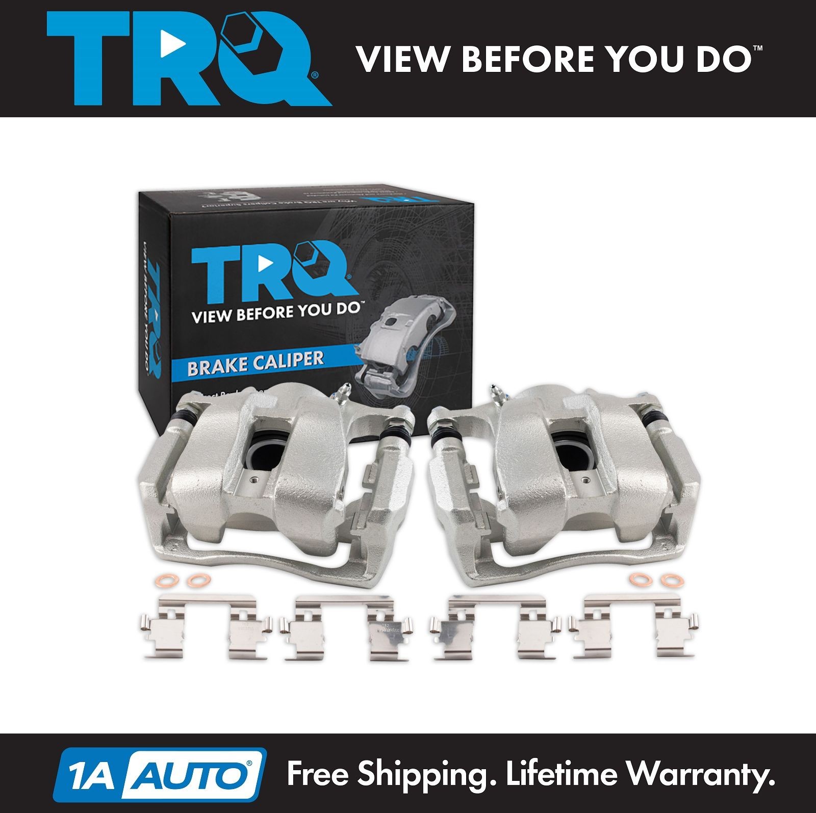 TRQ Front Brake Caliper Set Fits 2013-2018 Acura RDX 2014-2019 Acura RLX