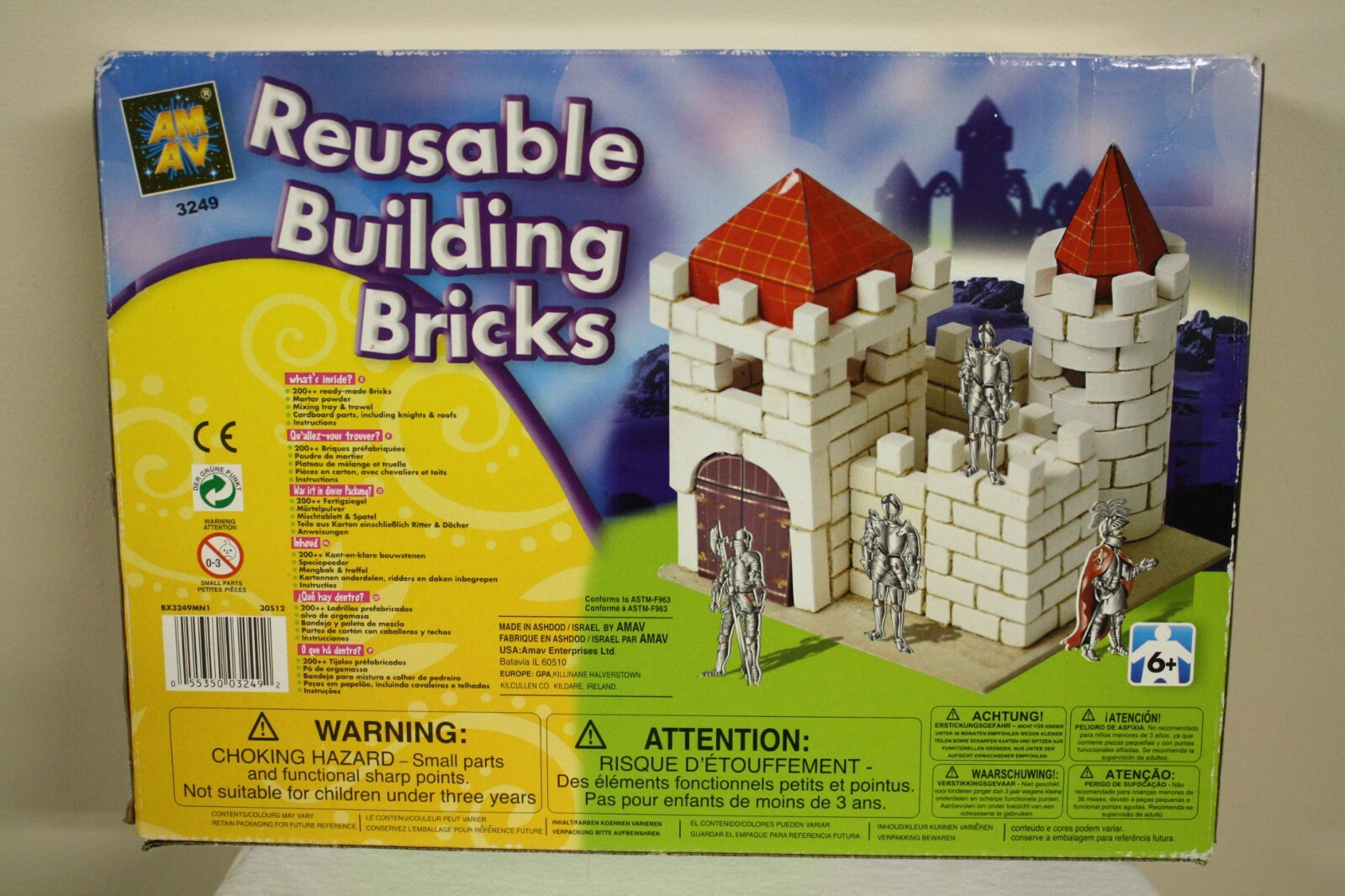 AMAV Reusable Building Bricks Blocks 200+ Pieces #3249