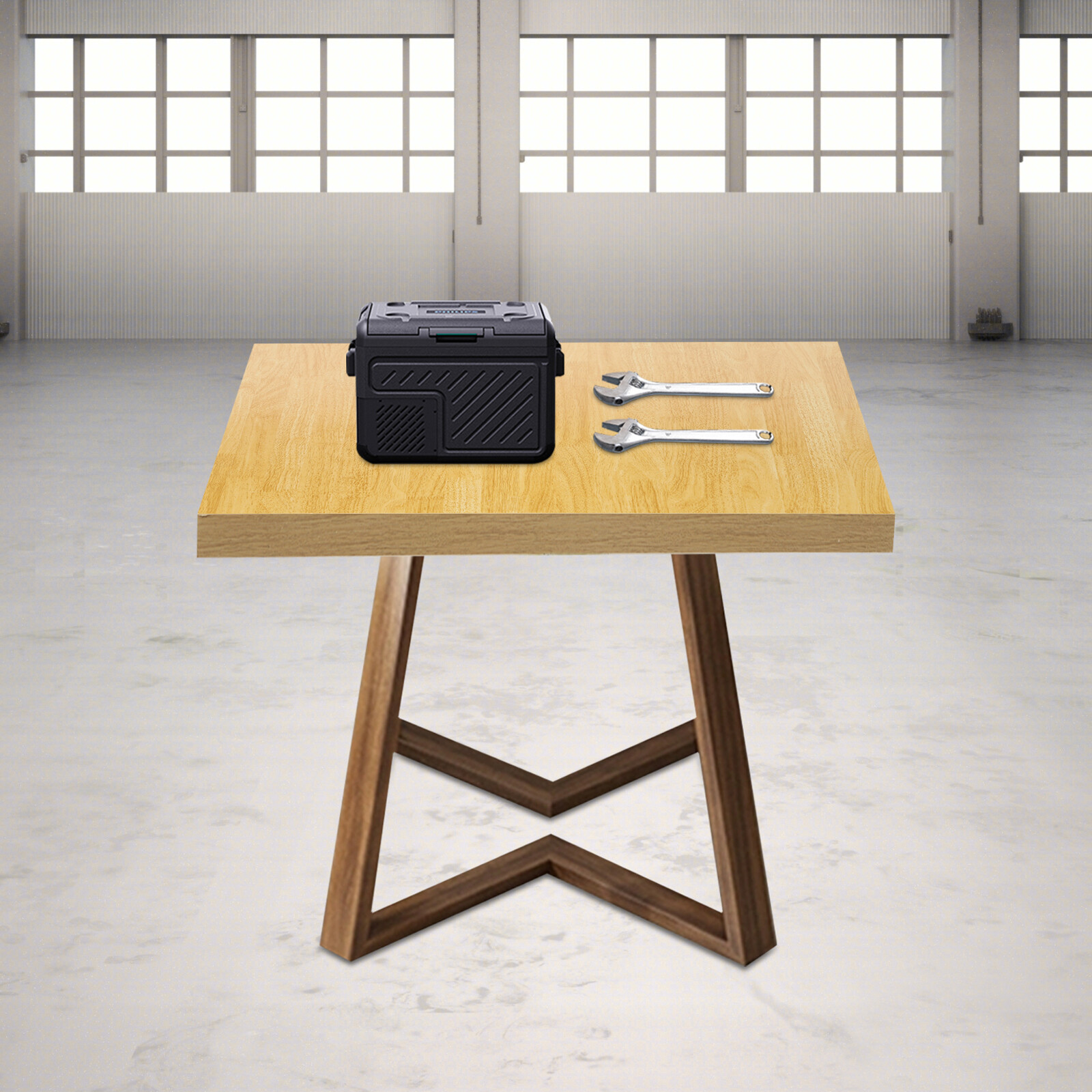 Wood Color Tabletop, Edge-banding Square Countertop, Plywood Countertop