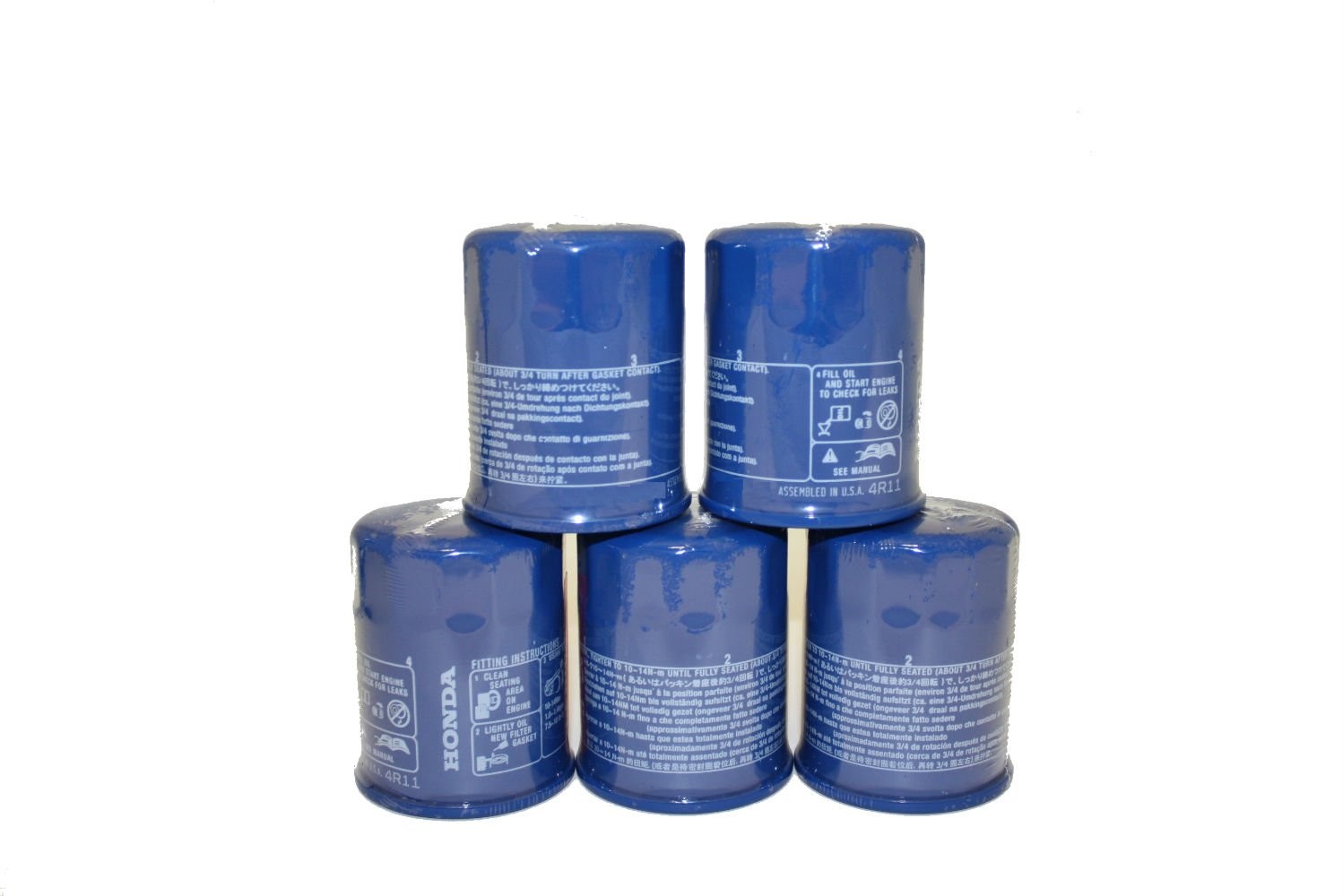 Honda 15400-PLM-A02 Oil Filter Case of 5 - Genuine & New Engine Part
