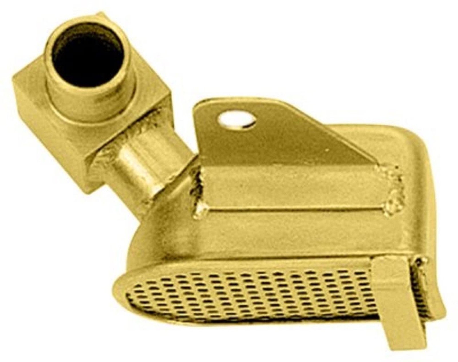 Milodon 18425 Gold Zinc Plated Low Profile Oil Pan Pickup for Pontiac