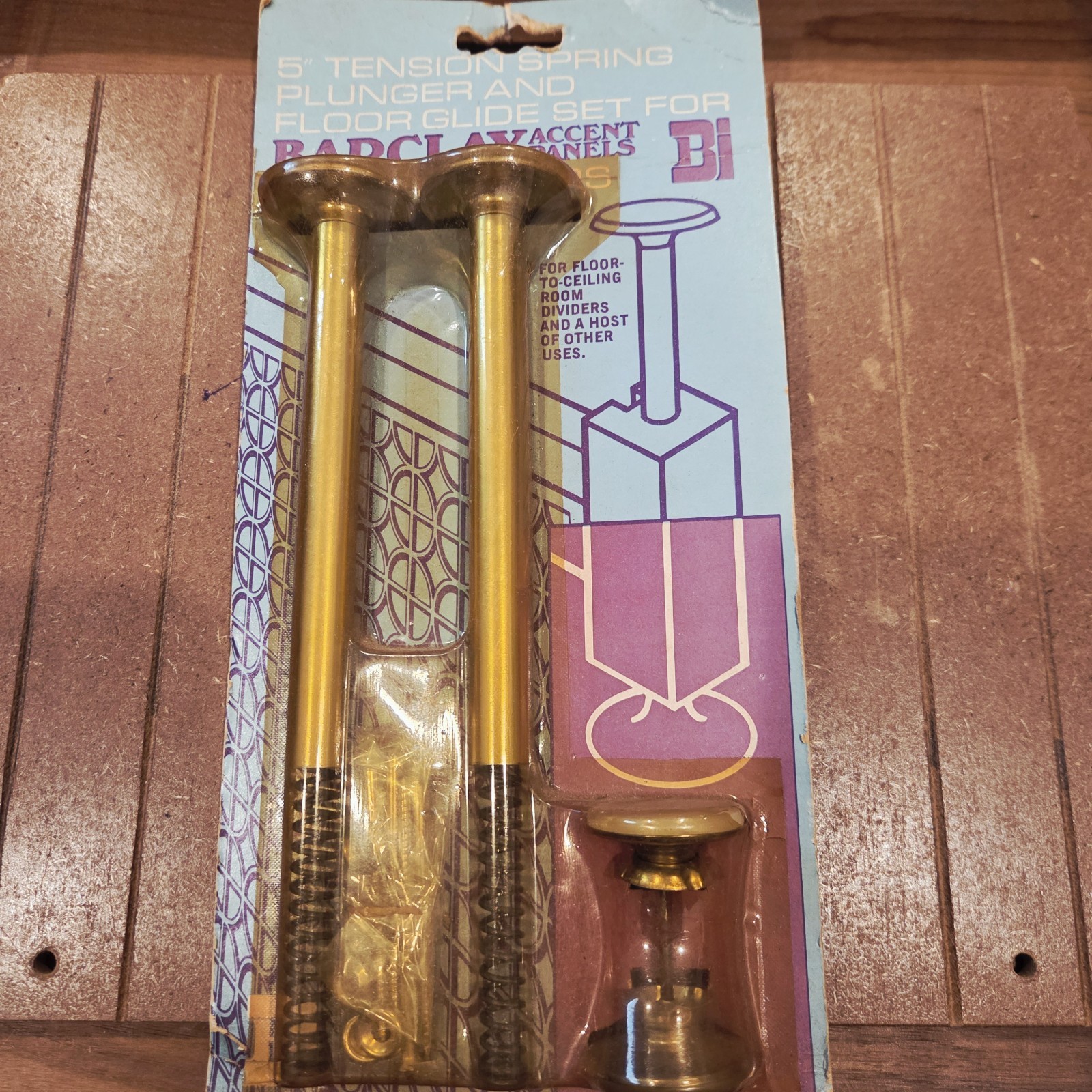 5 Inch Tension Spring Plunger And Floor Glide Set For Barclay Accent Panels