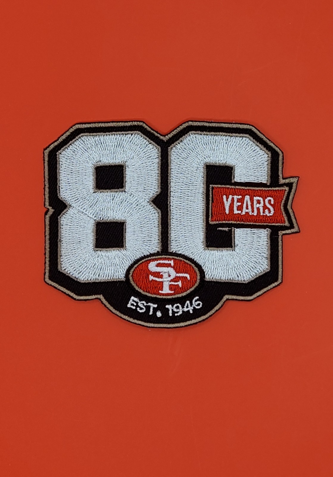 San Francisco 80th Anniversary Embroidered Iron-on Patch