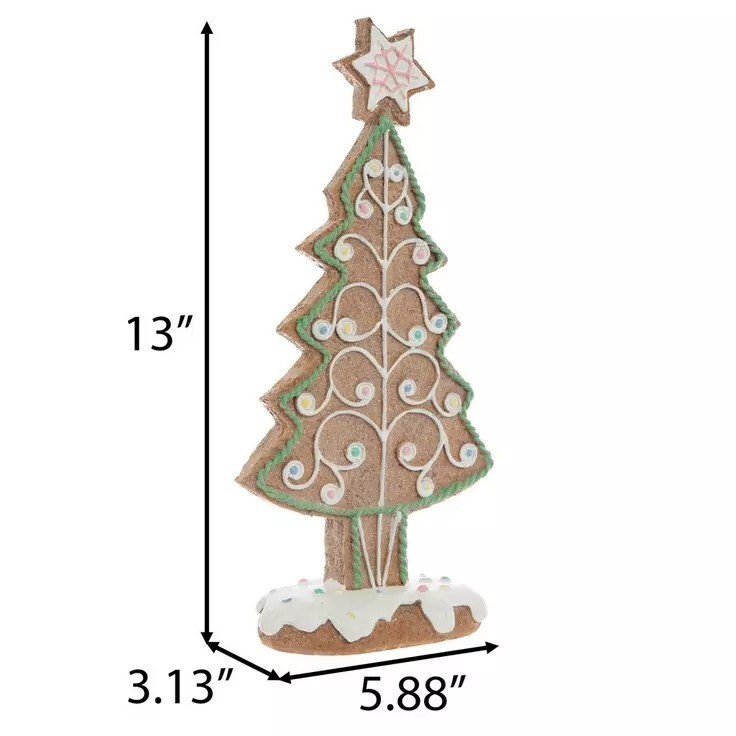 Cookie Tree with Star Christmas Figurine 13"