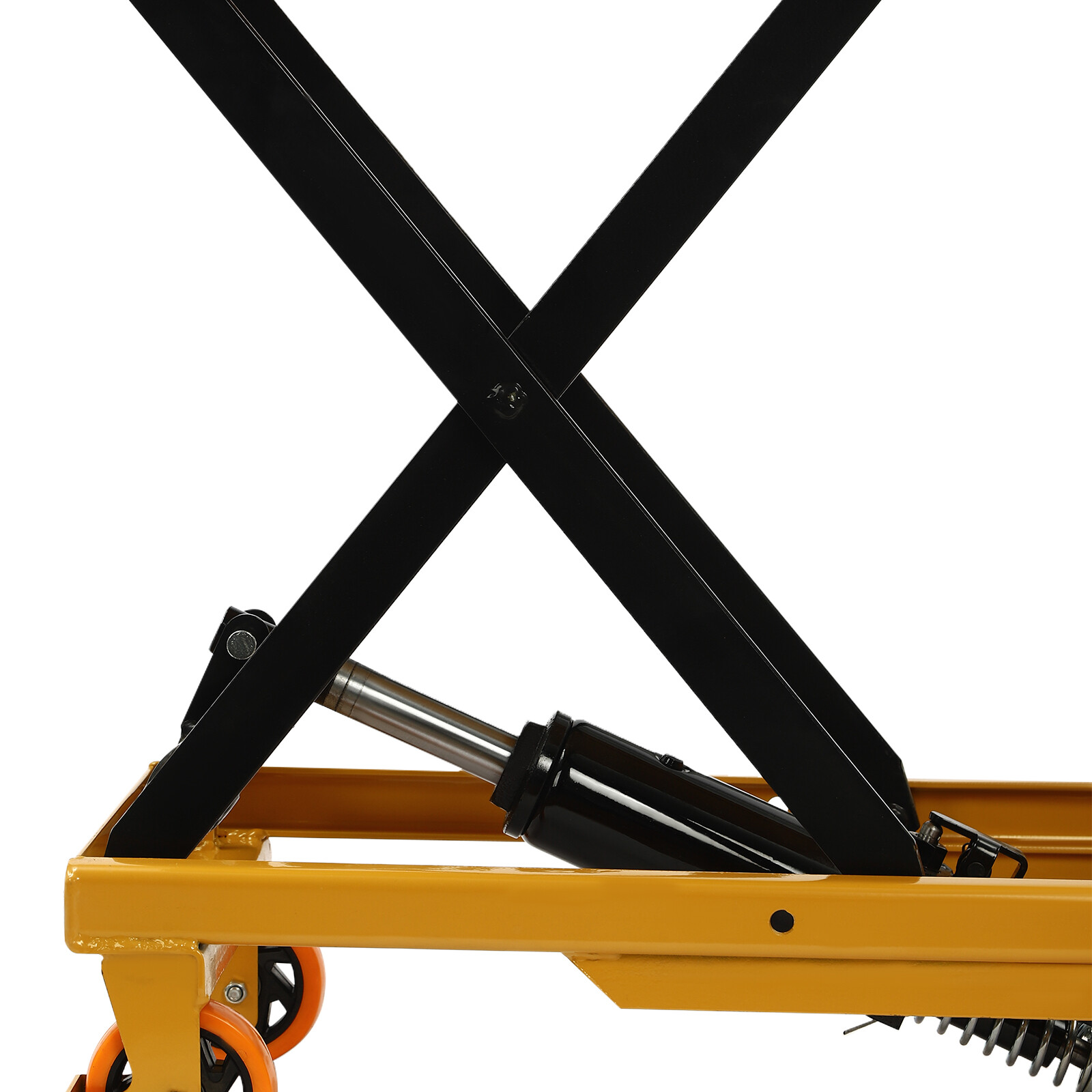 NEW Hydraulic Lift Table Cart 500 lbs Manual Scissor Lift Table 30.5" Orange