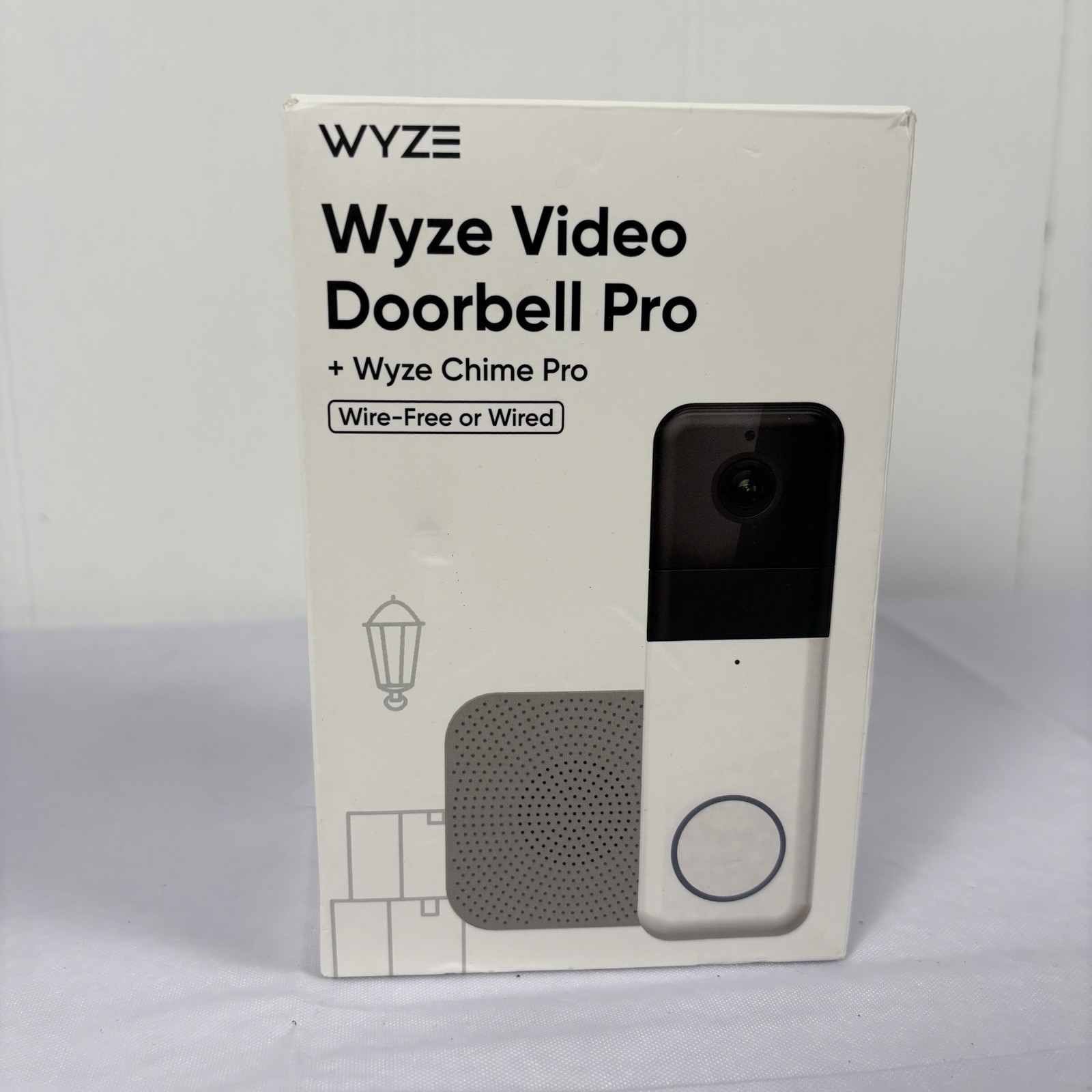 WYZE Video Doorbell Pro + WYZE Chime Pro, Wired or Wire-Free  NOB