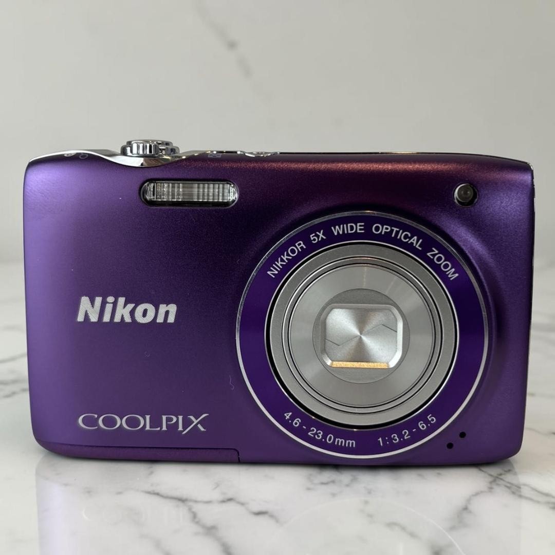 Nikon COOLPIX S3100 Purple Compact Digital Camera Tested Working Japan
