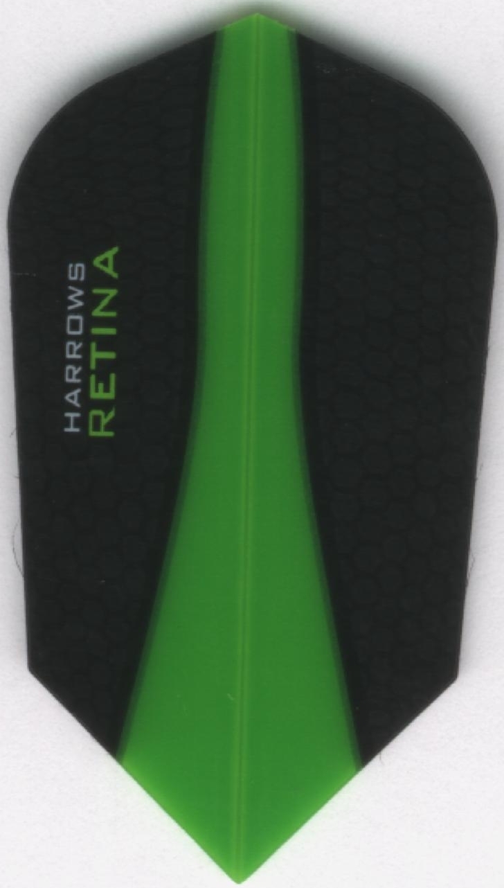 Green RETINA Slim Dart Flights: 3 per set