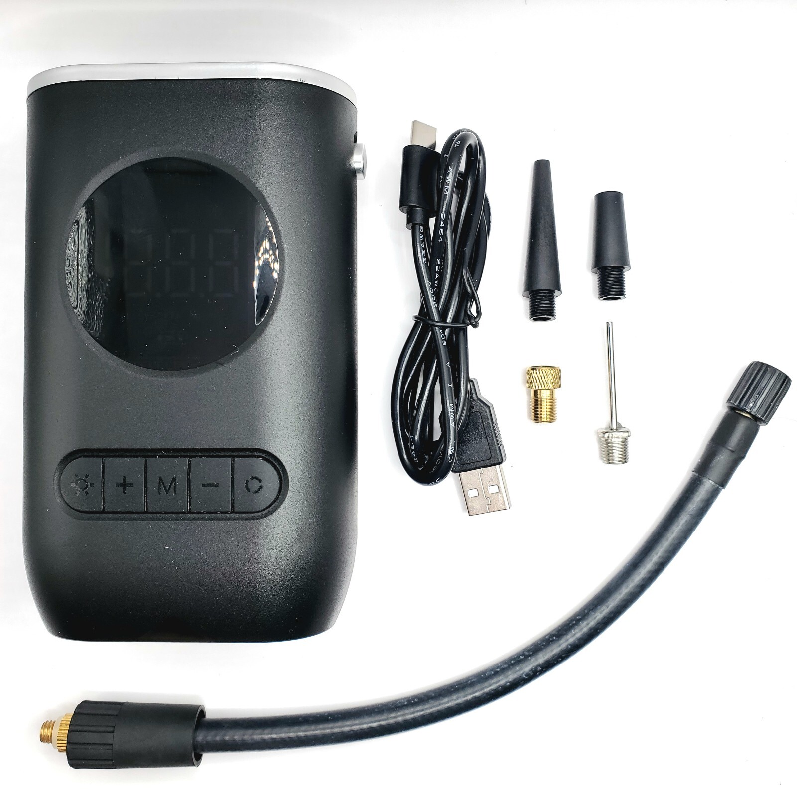 Portable Tire Inflator Cordless Air Compressor Bike Motorcycle Wheel Battery Min