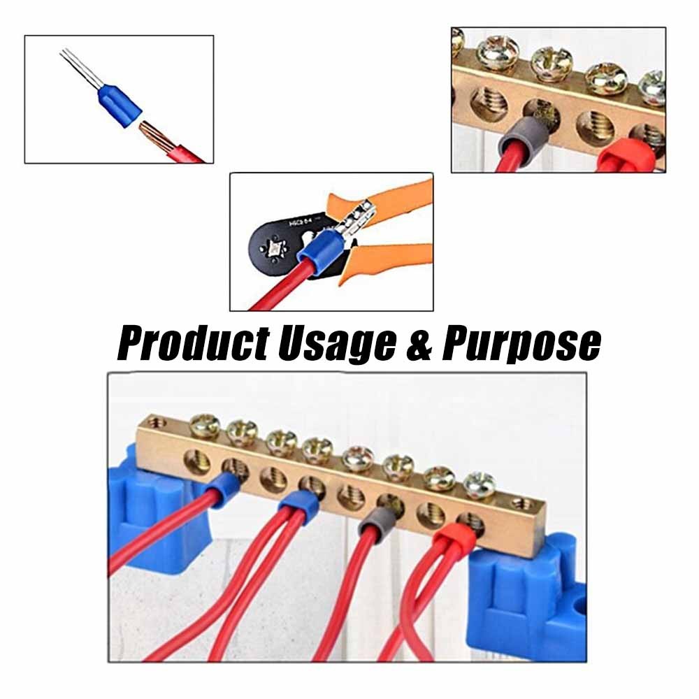 Ferrule Crimping Tool Kit Self-adjustable Wire Crimper Plier 1200pcs Terminal #V