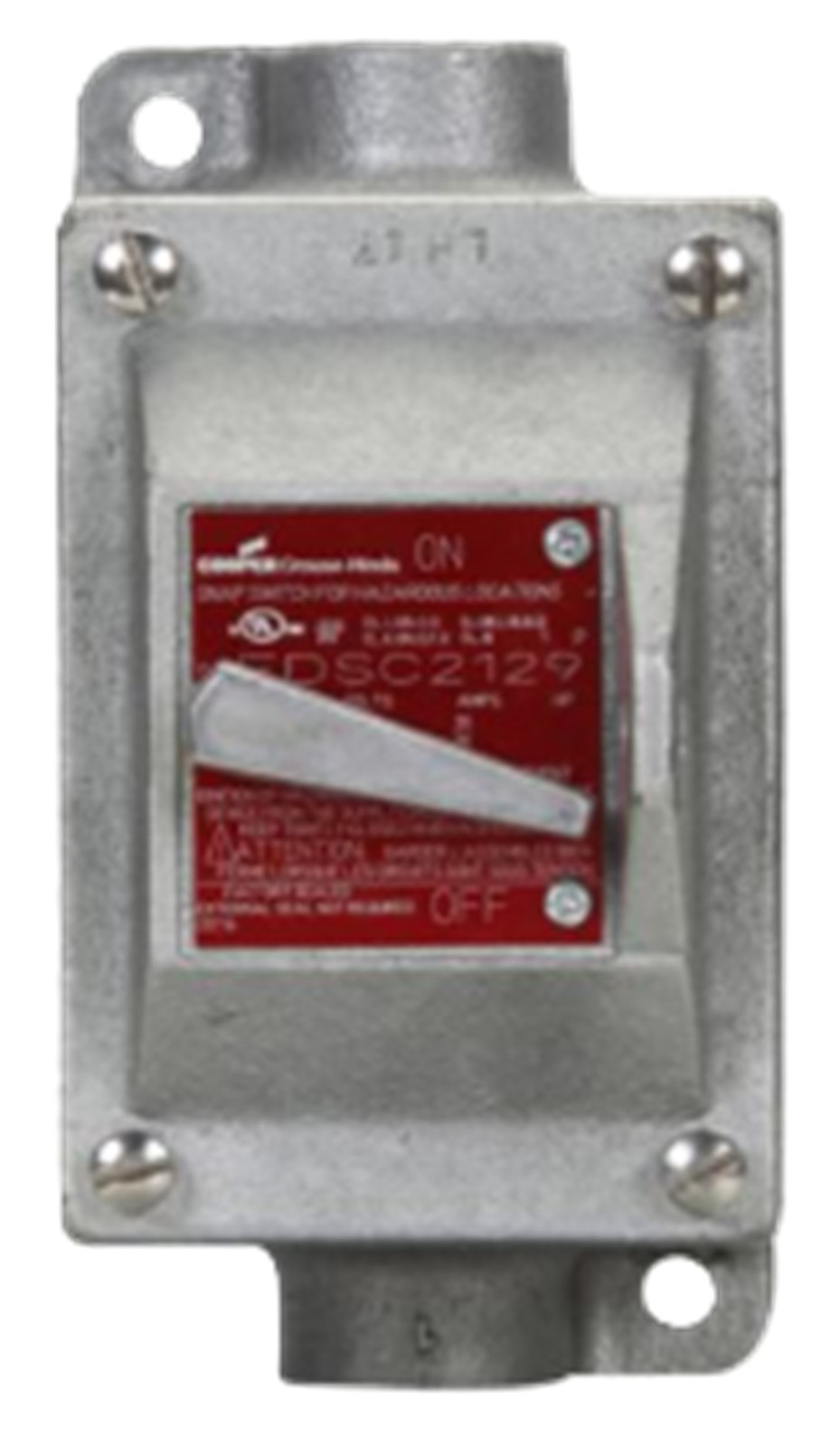 Crouse-Hinds Eaton EDSC2129 Snap Switch Control Station, 20A