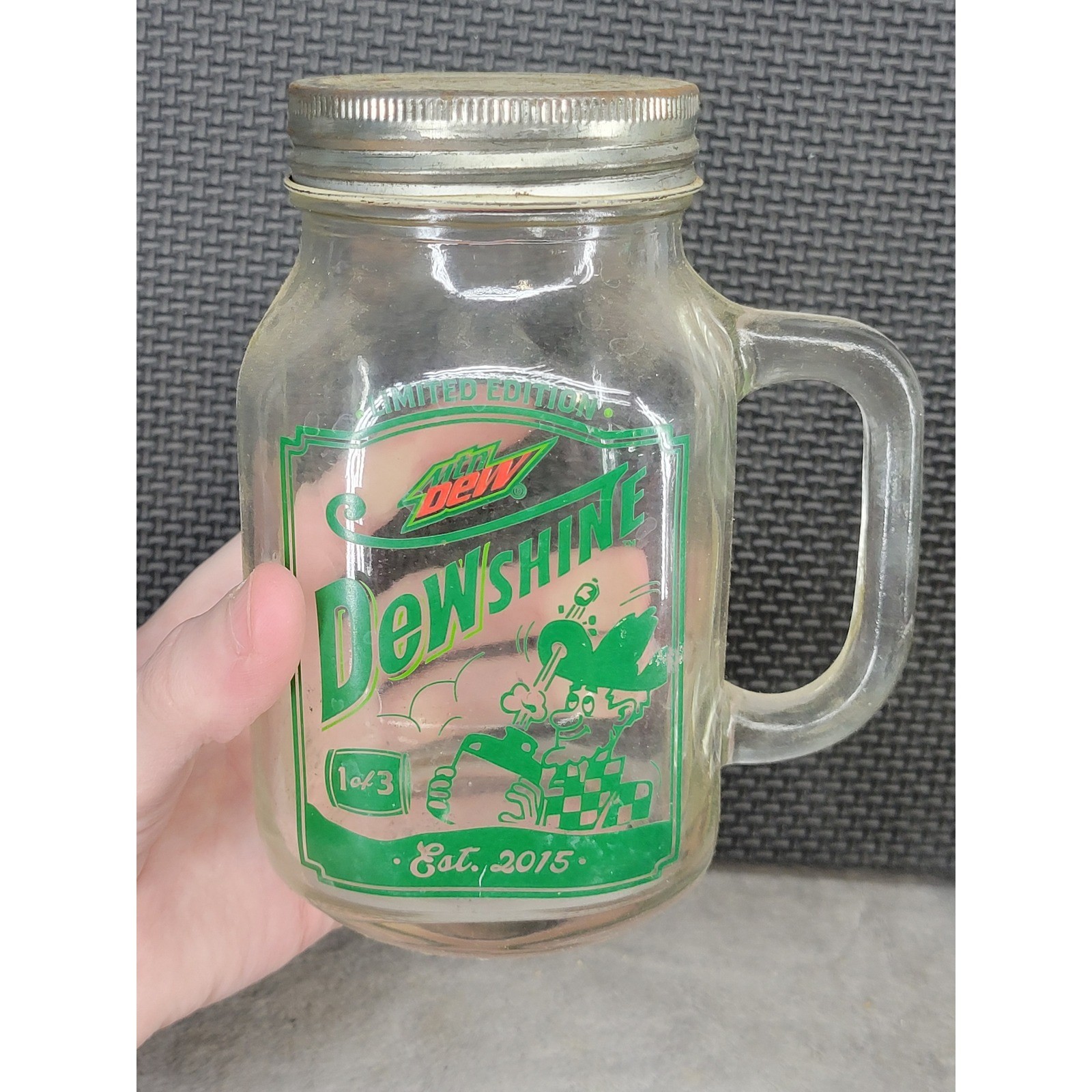Mountain Dew Dewshine Collectible Jar 1 of 3 Circle K Exclusive Glass Mug 2015